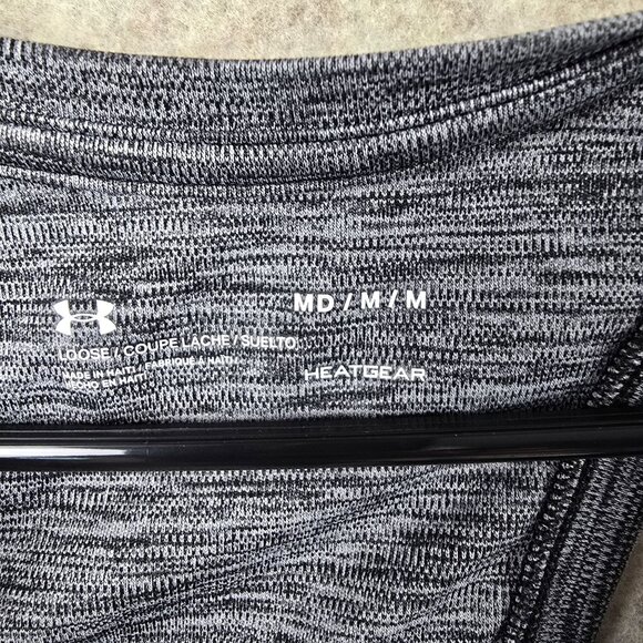 Under Armour Womens Grey Racerback Tank Top M HeatGear Loose Fit - Picture 3 of 5